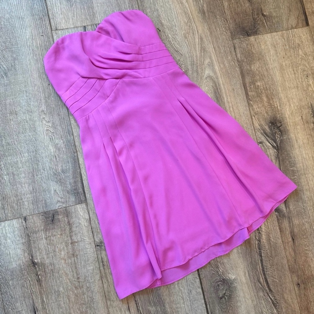 Express Strapless Sweetheart Pink Mini Dress Size 2 🌸
